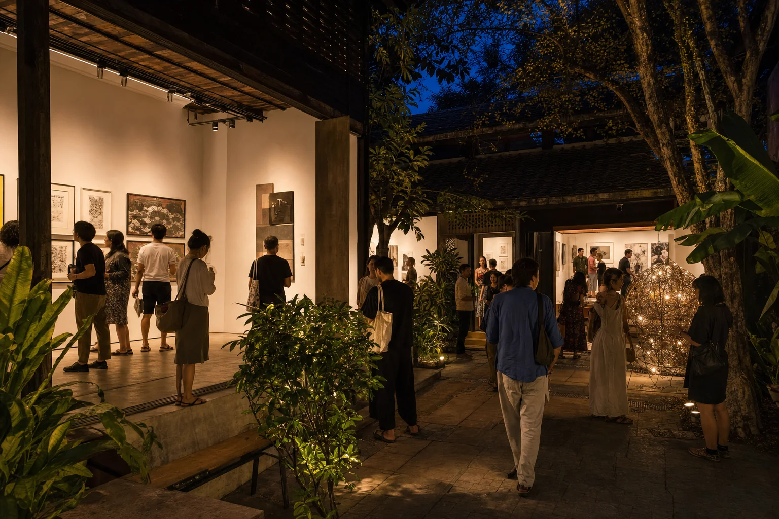 夜のチェンマイで16のギャラリーを巡る「Galleries’ Nights Chiang Mai 2026」のイメージ写真